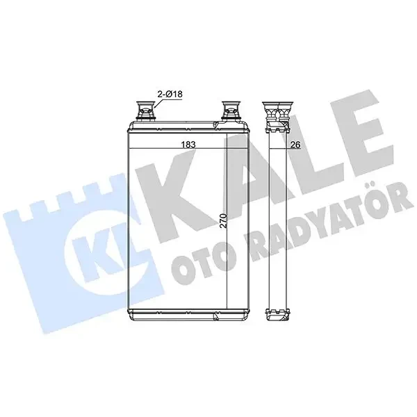 KALE Kalorifer Radyatörü – 370610 / OEM A2218300061