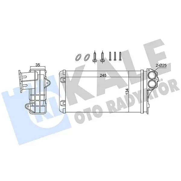 KALE Kalorifer Radyatörü – 370620 / OEM 6448Q2