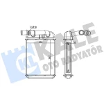 KALE Kalorifer Radyatörü – 370660 / OEM 95557207001