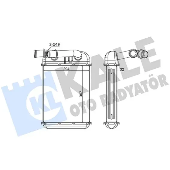 KALE Kalorifer Radyatörü – 370660 / OEM 95557207001 ürün görseli