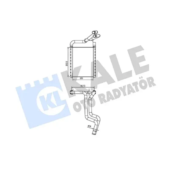 KALE Kalorifer Radyatörü – 370690 / OEM 971381G900 ürün görseli