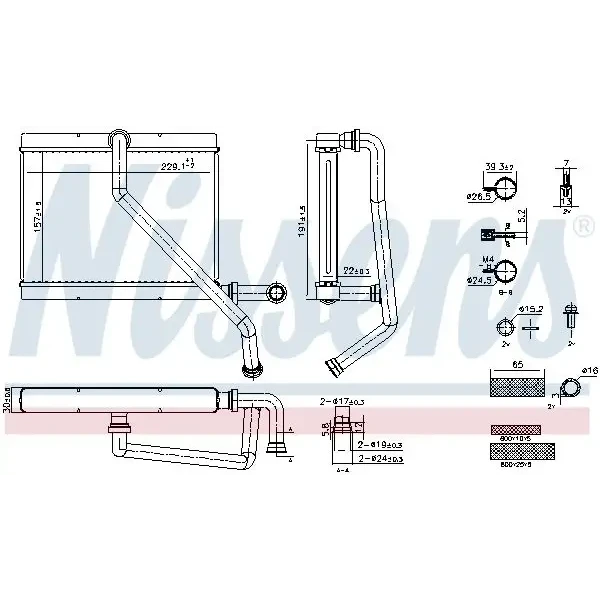 Nissens Kalorifer Radyatörü – 707289 / OEM 64118385689