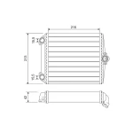 Valeo Kalorifer Radyatörü – 734637 / OEM A0028355301