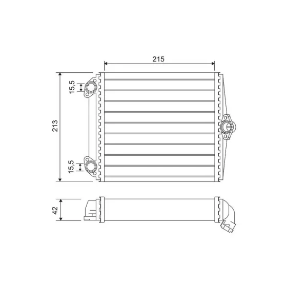 Valeo Kalorifer Radyatörü – 734637 / OEM A0028355301 ürün görseli