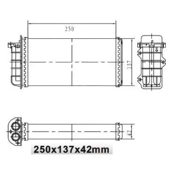 MGA Kalorifer Radyatörü – 81102 / OEM 46721967 ürün görseli