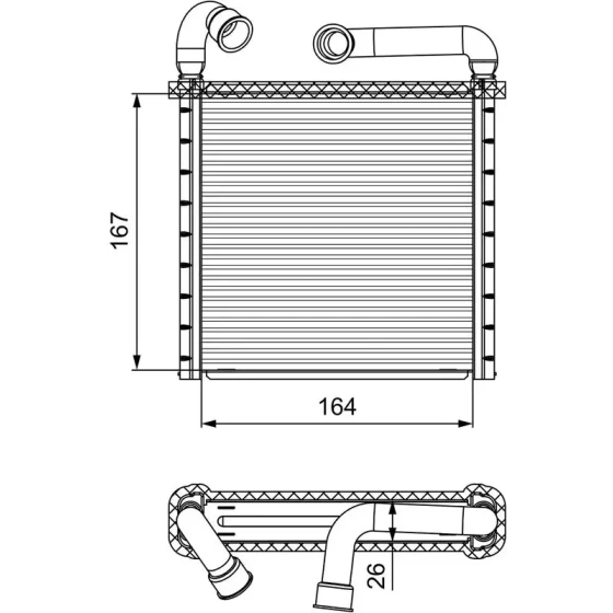 Valeo Kalorifer Radyatörü – 811506 / OEM 5Q0819031A ürün görseli