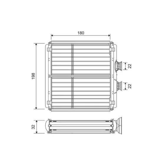Valeo Kalorifer Radyatörü – 811508 / OEM A2048300061 ürün görseli