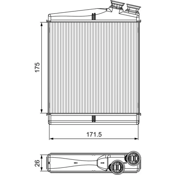 Valeo Kalorifer Radyatörü – 811512 / OEM LR002632 ürün görseli