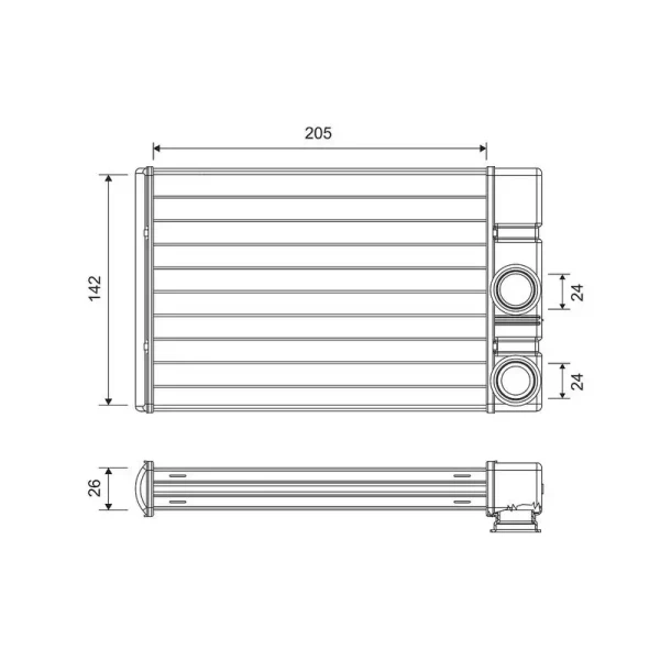 Valeo Kalorifer Radyatörü – 811513 / OEM 13406298