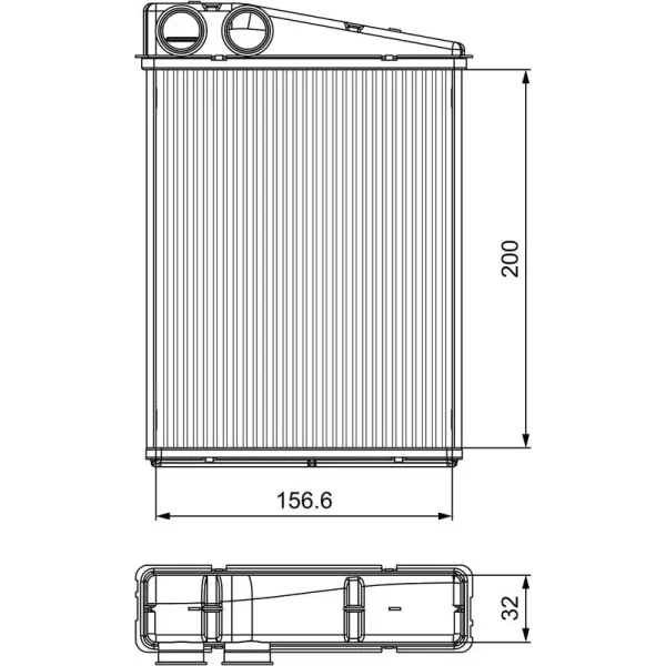 Valeo Kalorifer Radyatörü – 811542 / OEM A1648300061