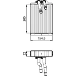 Valeo Kalorifer Radyatörü – 811551 / OEM A1638300061