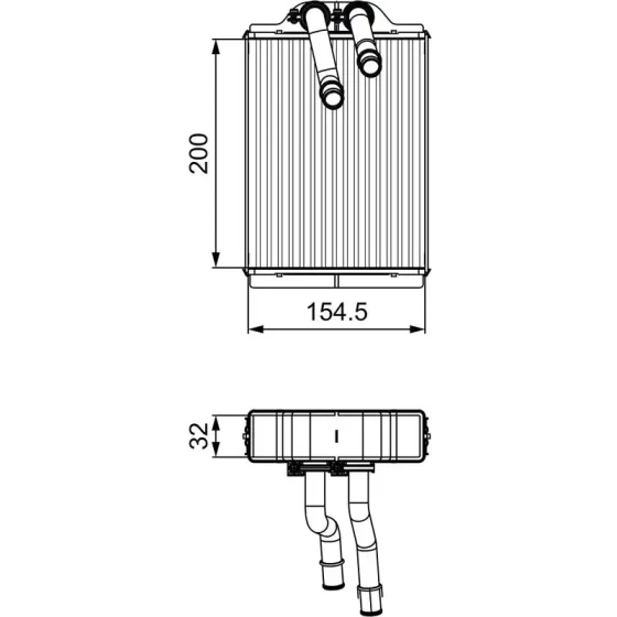 Valeo Kalorifer Radyatörü – 811551 / OEM A1638300061 ürün görseli