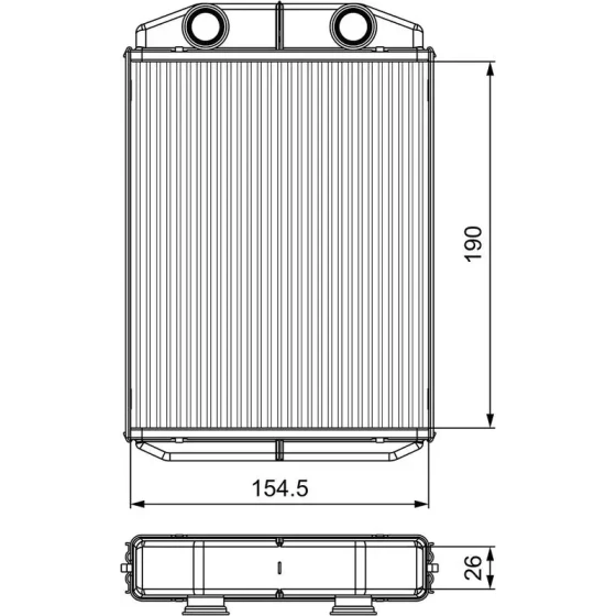 Valeo Kalorifer Radyatörü – 811553 / OEM 271154491R ürün görseli