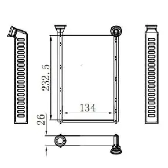 MGA Kalorifer Radyatörü – 81205 / OEM 7701209524 ürün görseli