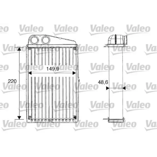 Valeo Kalorifer Radyatörü – 812247 / OEM 7701208323
