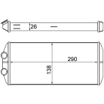 Mahle Kalorifer Radyatörü – AH15000S / OEM 6448S6