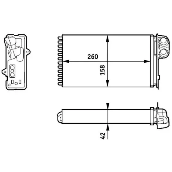 Mahle Kalorifer Radyatörü – AH162000S ürün görseli
