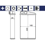 Mahle Kalorifer Radyatörü – AH17000S / OEM 7701208323