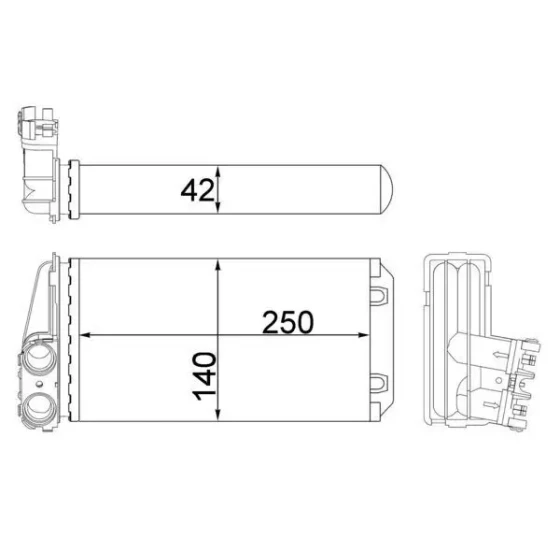 Mahle Kalorifer Radyatörü – AH186000S / OEM 6448K3 ürün görseli