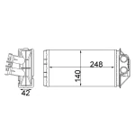 Mahle Kalorifer Radyatörü – AH187000S / OEM 6448K4