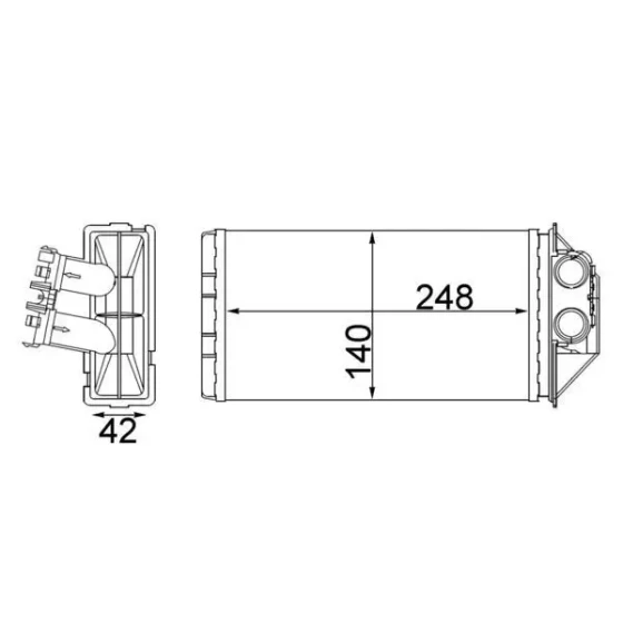 Mahle Kalorifer Radyatörü – AH187000S / OEM 6448K4 ürün görseli