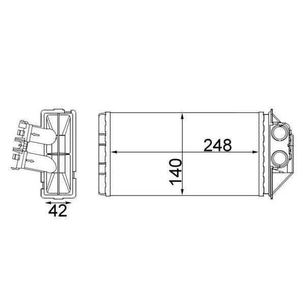 Mahle Kalorifer Radyatörü – AH187000S / OEM 6448K4