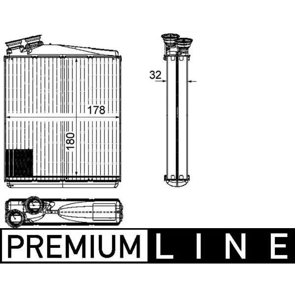 Mahle Kalorifer Radyatörü – AH192000P / OEM 6G9N18D557BA