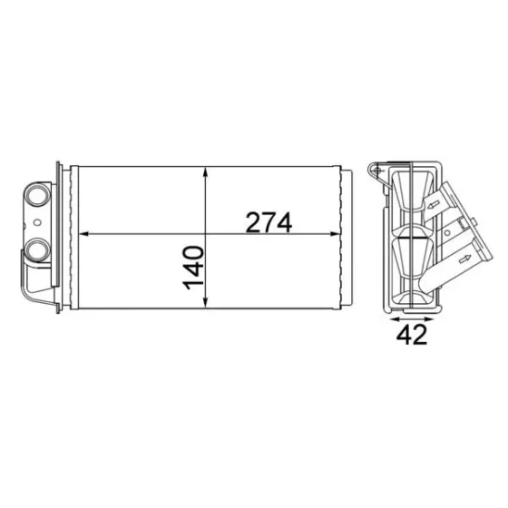 Mahle Kalorifer Radyatörü – AH215000S / OEM 46723061 ürün görseli