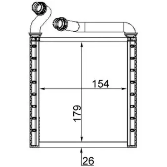 Mahle Kalorifer Radyatörü – AH223000S / OEM 3C0819031A ürün görseli
