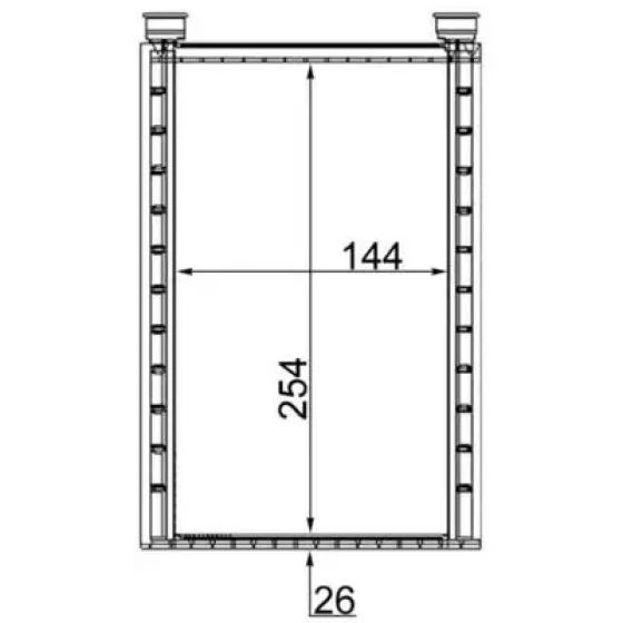 Mahle Kalorifer Radyatörü – AH224000S / OEM 64116941991 ürün görseli