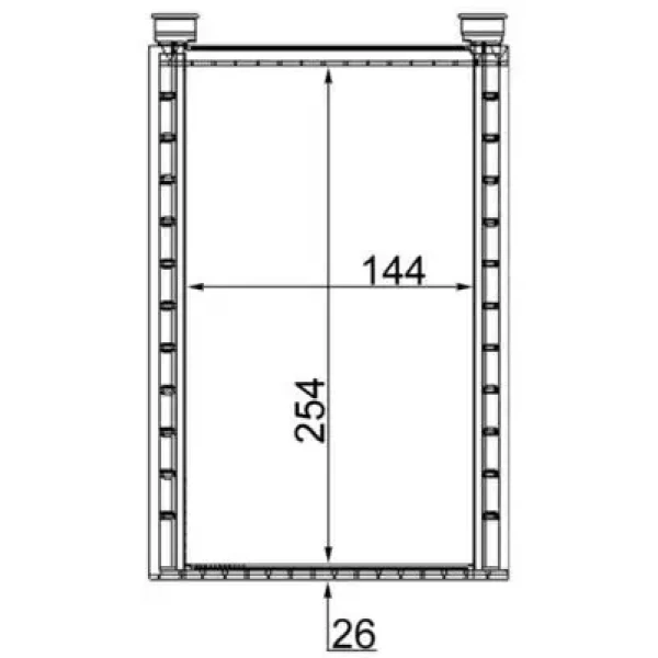 Mahle Kalorifer Radyatörü – AH224000S / OEM 64116941991
