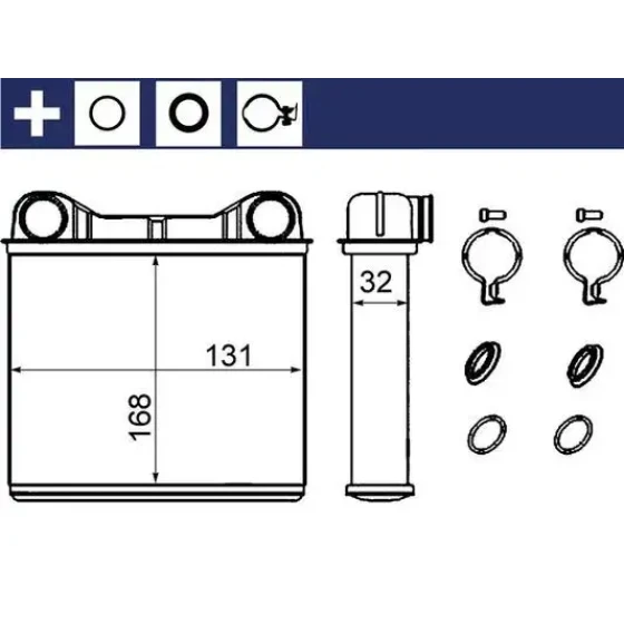 Mahle Kalorifer Radyatörü – AH238000S / OEM A1648300261 ürün görseli