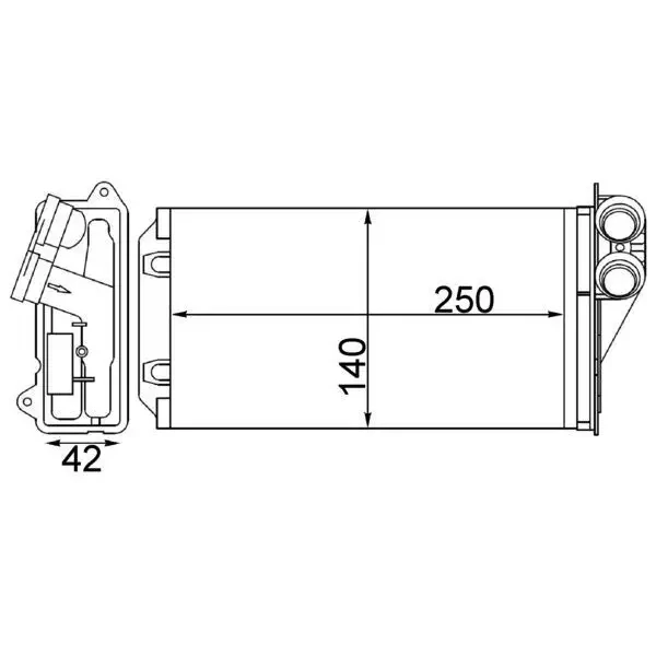 Mahle Kalorifer Radyatörü – AH245000S / OEM 6448K9