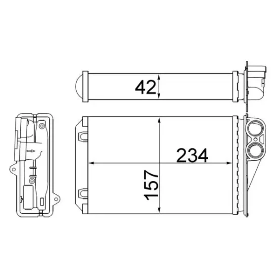 Mahle Kalorifer Radyatörü – AH248000S / OEM 6448P9 ürün görseli
