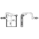 Mahle Kalorifer Radyatörü – AH252000S / OEM 5C0819031