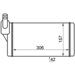 Mahle Kalorifer Radyatörü – AH47000S / OEM 701819031B