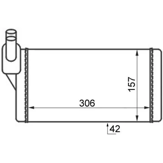 Mahle Kalorifer Radyatörü – AH47000S / OEM 701819031B ürün görseli