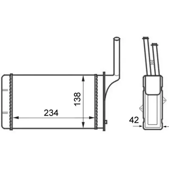 Mahle Kalorifer Radyatörü – AH49000S / OEM 644875 ürün görseli