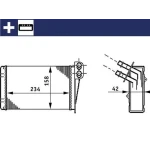 Mahle Kalorifer Radyatörü – AH73000S / OEM 7701045552
