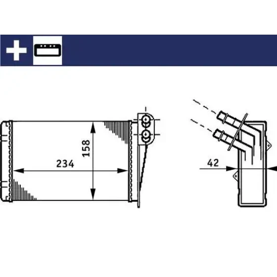 Mahle Kalorifer Radyatörü – AH73000S / OEM 7701045552 ürün görseli