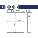 Mahle Kalorifer Radyatörü – AH8000S / OEM A1698300761