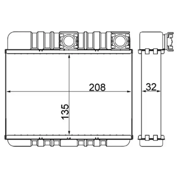 Mahle Kalorifer Radyatörü – AH87000S / OEM 64118372783