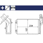 Mahle Kalorifer Radyatörü – AH99000S / OEM 7701034551