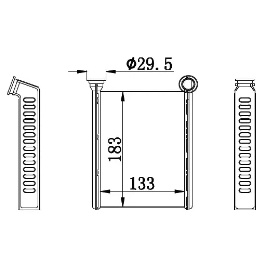ORIS Kalorifer Radyatörü – KRN544026 / OEM 271153553R ürün görseli