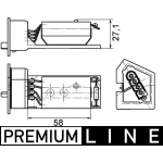Mahle Kalorifer Rezistansı – ABR11000P / OEM 64118391749