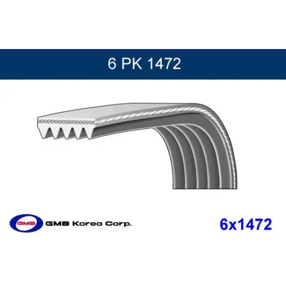 GMB Kayış – 6PK1472 ürün görseli