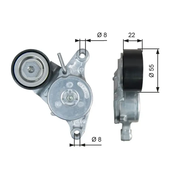 Gates Kayış Gergi Kütüğü – T39392 / OEM 16620WA010 ürün görseli