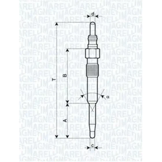 Magneti Marelli Kızdırma Bujisi – 060900120606 / OEM N10591602 ürün görseli