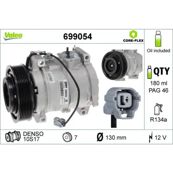 Valeo Klima Kompresörü – 699054 / OEM 38810RBA006 ürün görseli