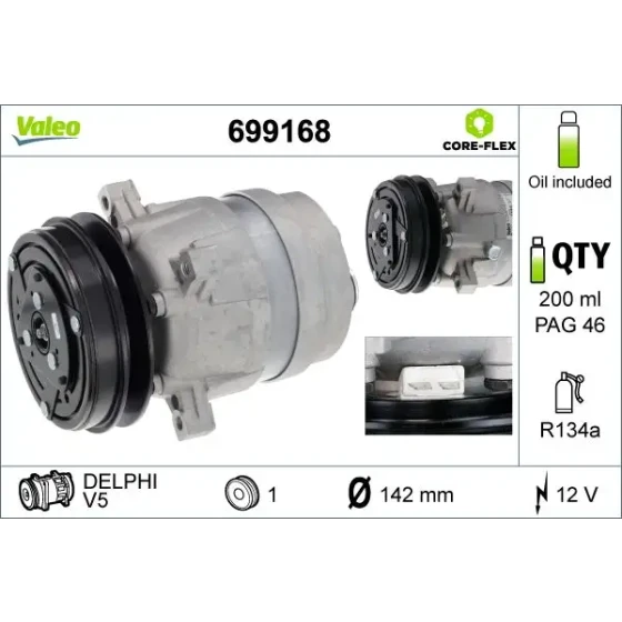 Valeo Klima Kompresörü – 699168 ürün görseli